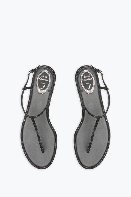 Diana Black Flat Sandal 10 Diana Black Flat Sandal 10