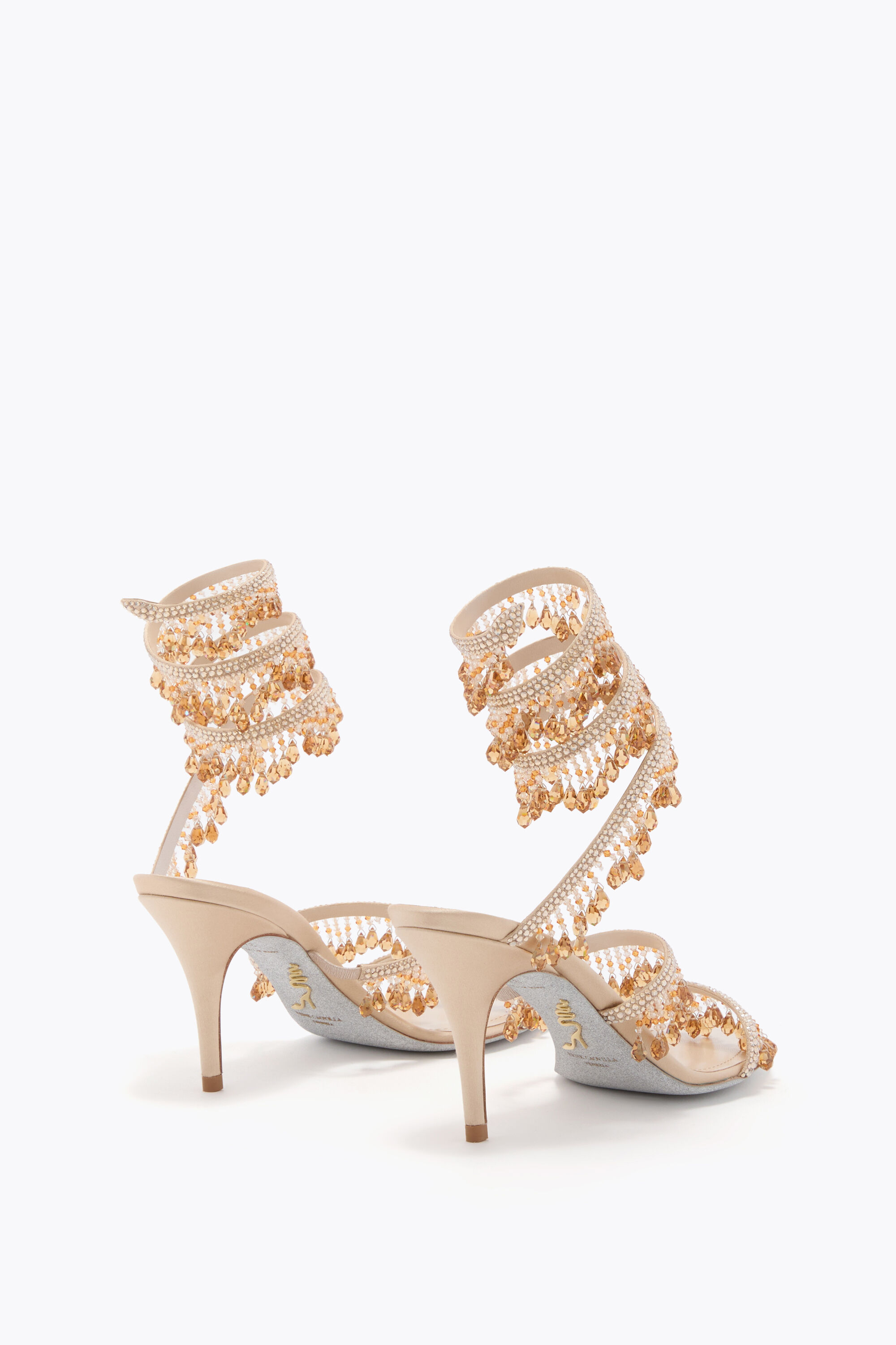 Jeweled JAHANARA NUDE SANDAL | Rene Caovilla®