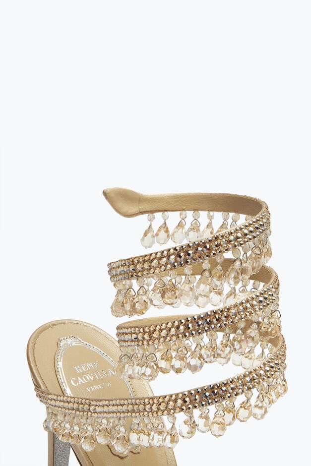 Nude Jewel Sandals Chandelier