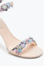Roxanne Powder Pink Sandal With Multicolor Flowers 80