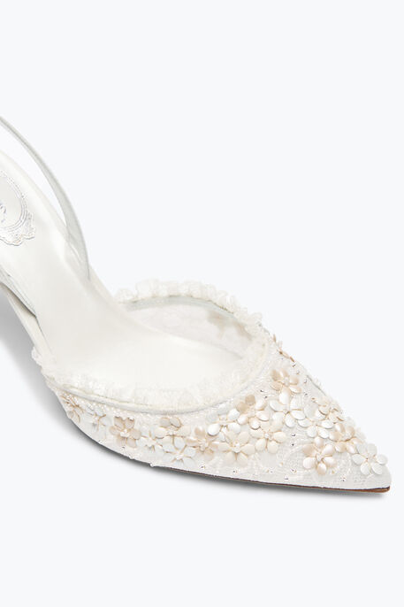 BLOOM WHITE SLINGBACK 80