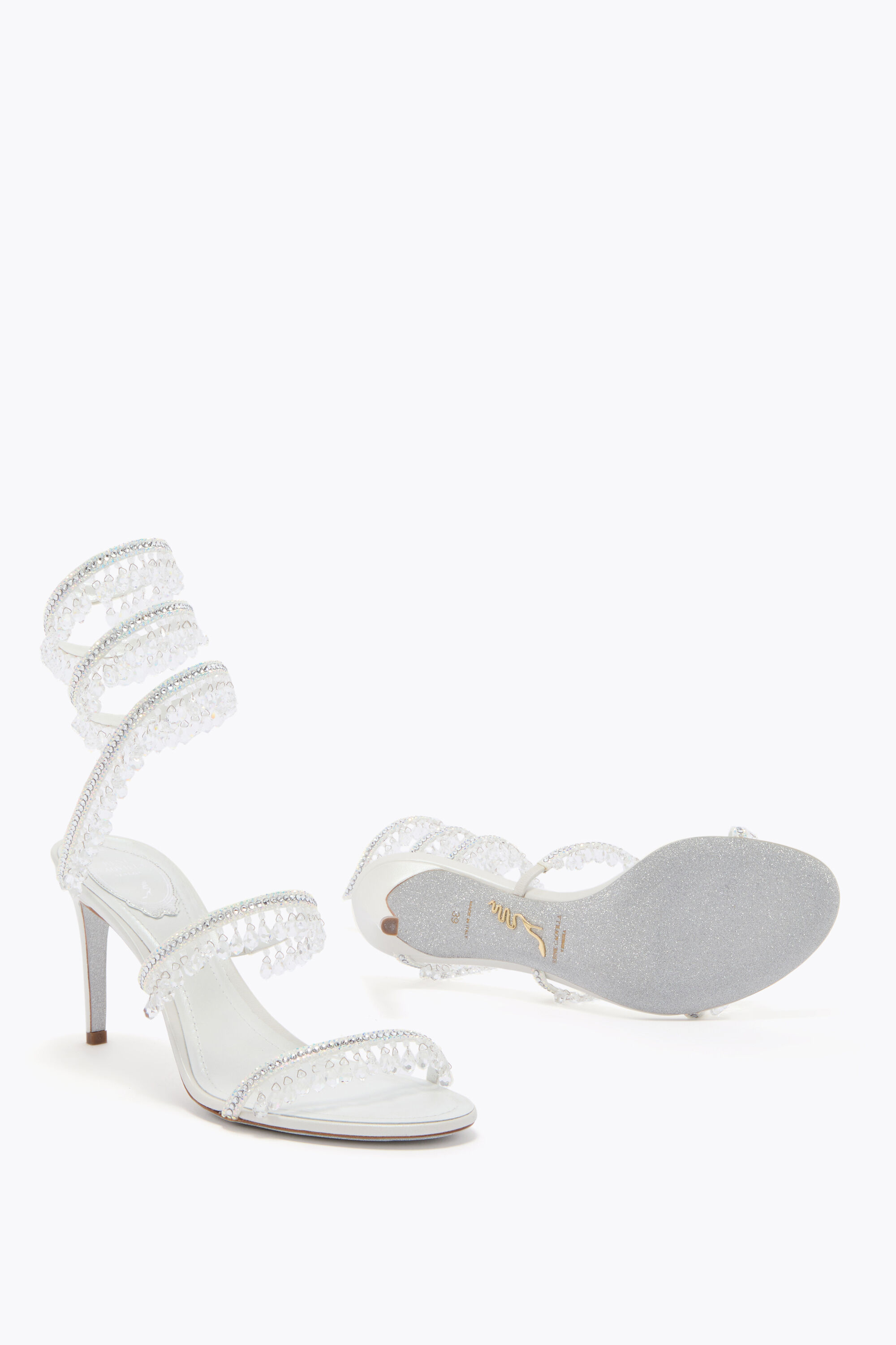 Rene Caovilla® Chandelier: sandals with crystals