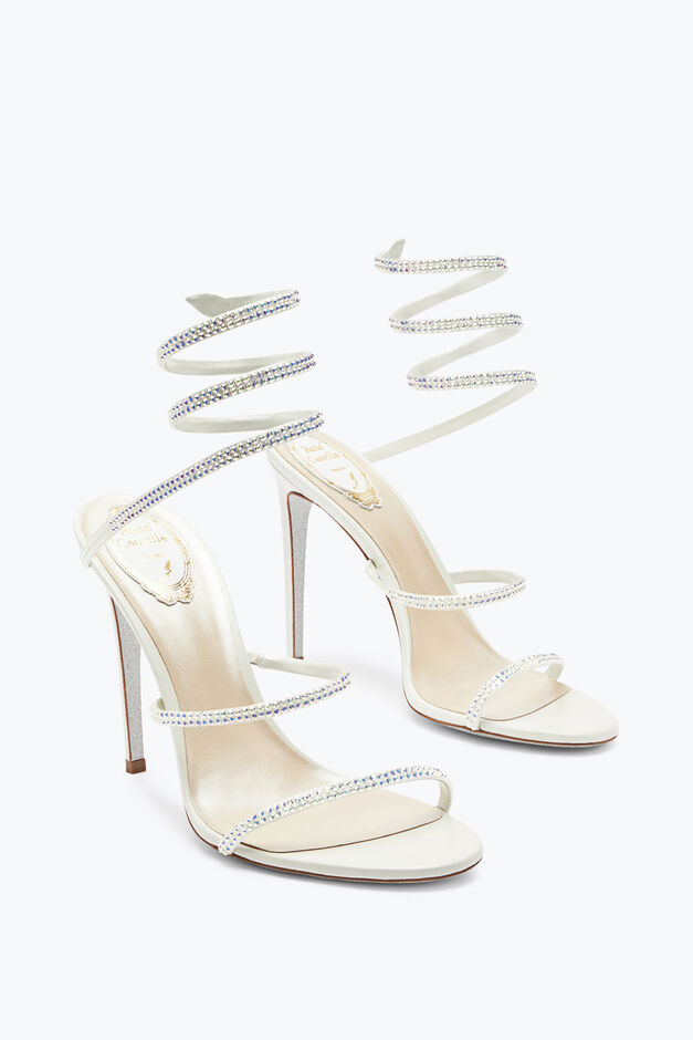 Elegant White Sandals Cleo