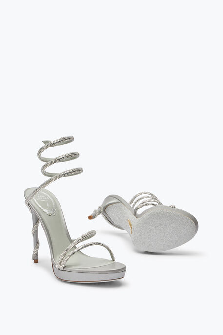 MARGOT SILVER PLATFORM SANDAL 120 MARGOT SILVER PLATFORM SANDAL 120