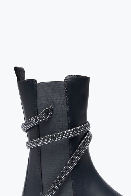 Cleo Grey Bootie With Silver Crystals 25 Cleo Grey Bootie With Silver Crystals 25