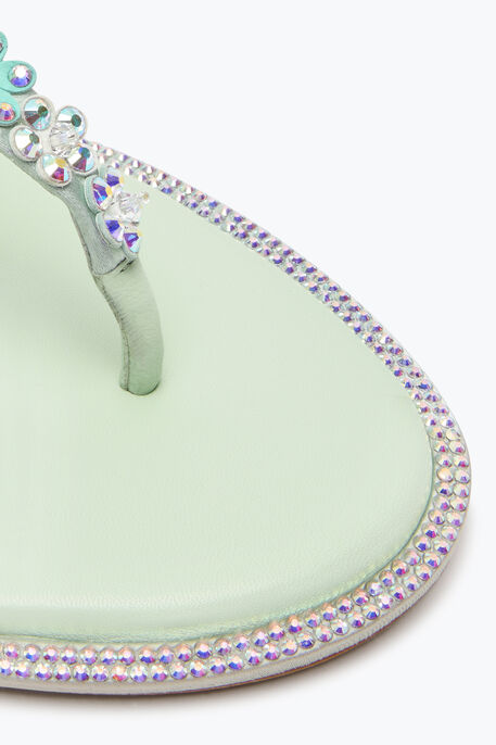 EDEN GREEN MINT THONG SANDAL 10