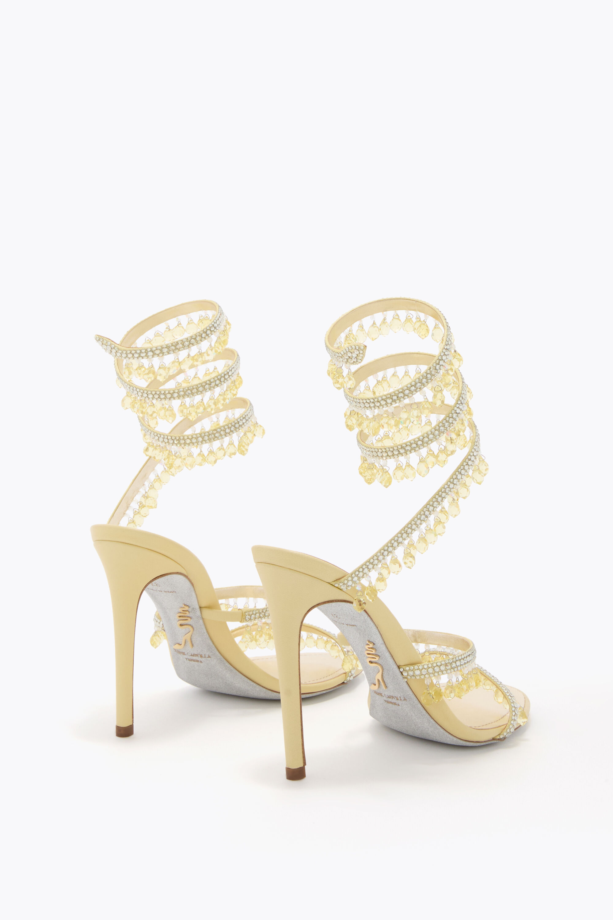 Jeweled sandals with crystals and gems | René Caovilla®