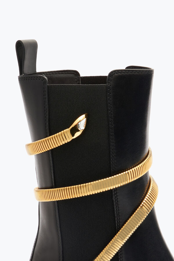 Juniper Black And Gold Biker Boot 45