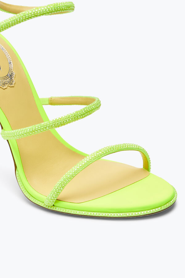 Cleo Yellow Fluo Sandal With Crystals 105