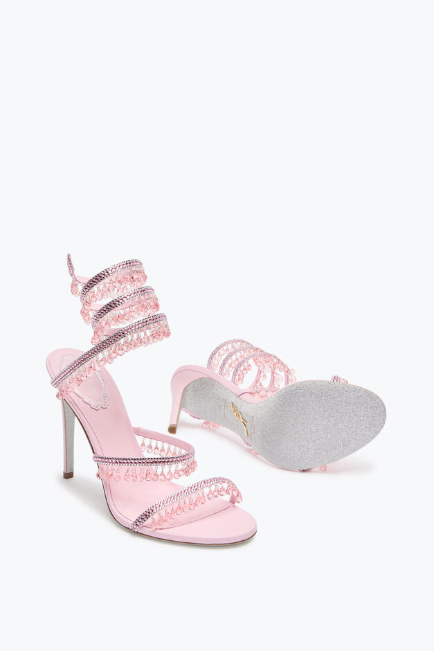 CHANDELIER POWDER PINK SANDAL 105