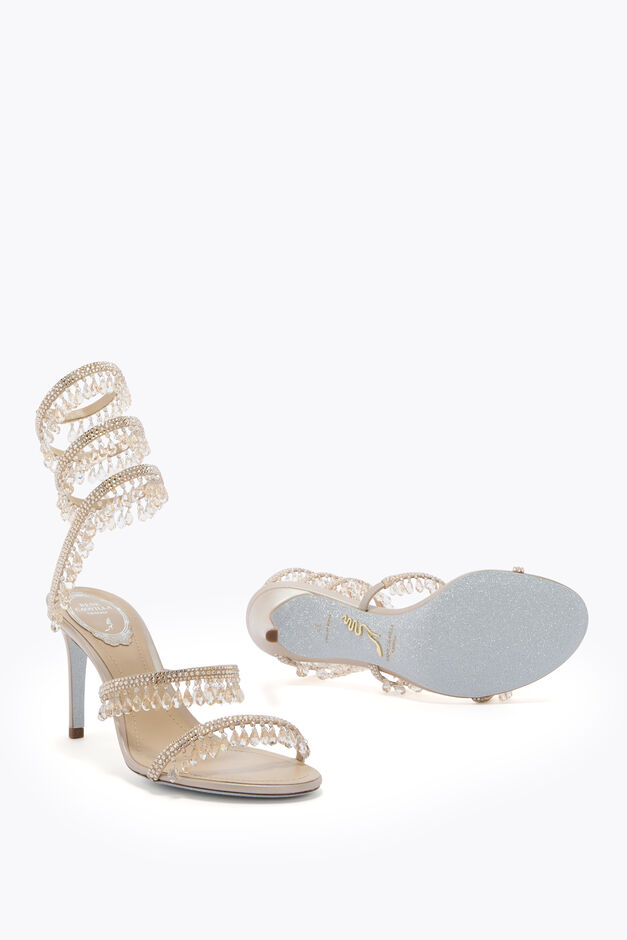 CHANDELIER CHAMPAGNE SANDAL 80