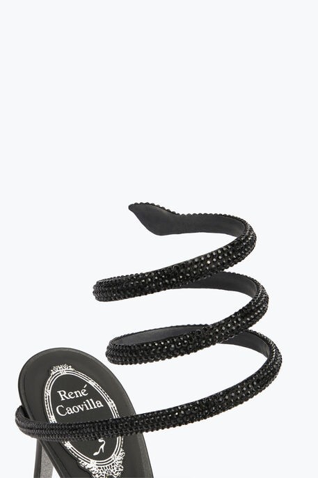 CLEO BLACK SANDAL 80