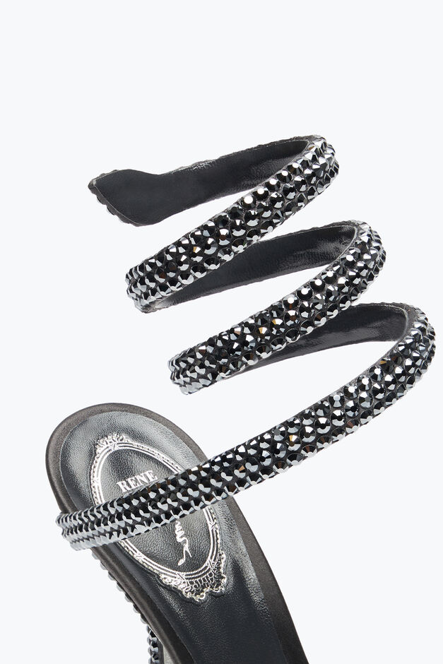 Cleo Anthracite Pump With Crystals 105 Cleo Anthracite Pump With Crystals 105