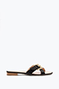 MARTHA BLACK FLAT SANDAL 10