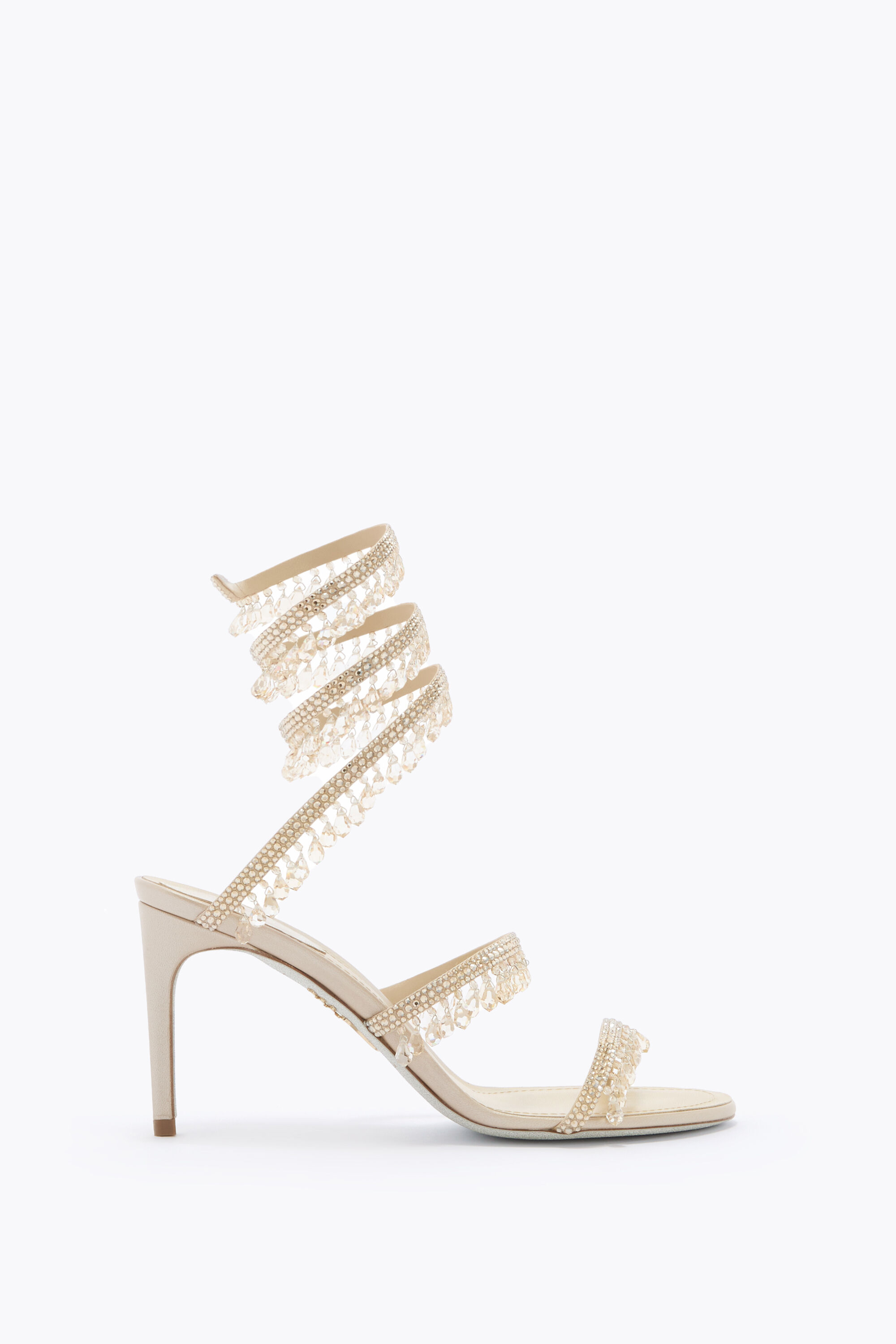 Jeweled CHANDELIER CHAMPAGNE SANDAL 80 | Rene Caovilla®