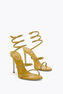CLEO MUSTARD SATIN/GOLD BERYL STRASS SANDAL
