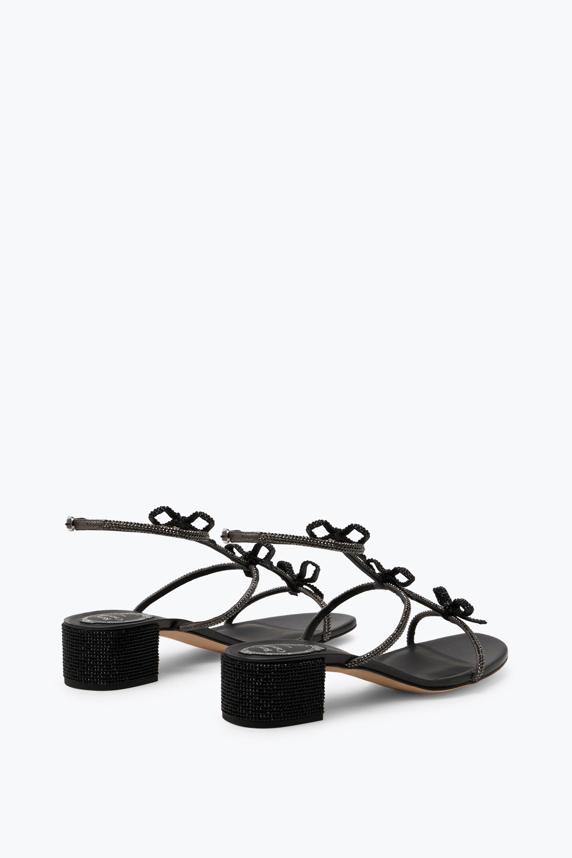 Jeweled Caterina Crystal Black Sandal 40 | Rene Caovilla®