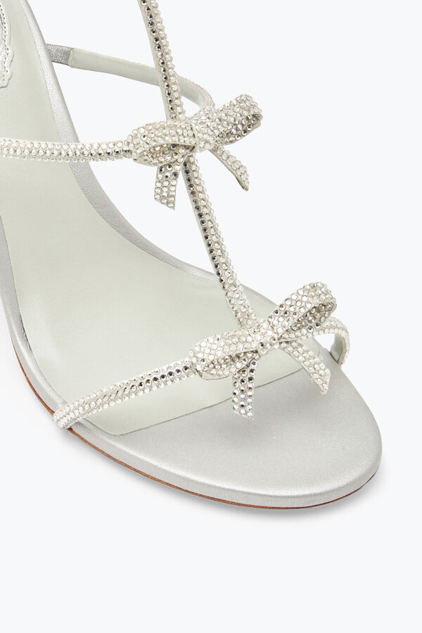 Caterina Silver Sandal With Crystals 80