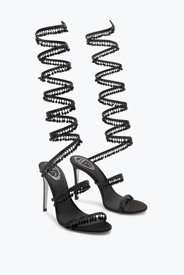 SUPER CHANDELIER BLACK SANDAL 105