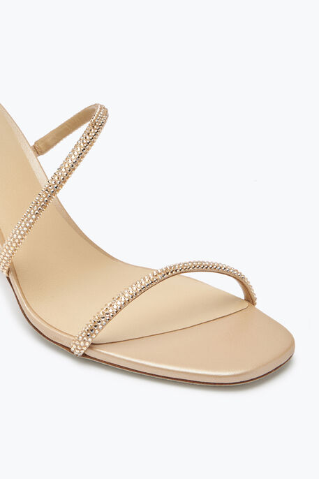 Cleo  Crystal Beige Sandal 80 Cleo  Crystal Beige Sandal 80