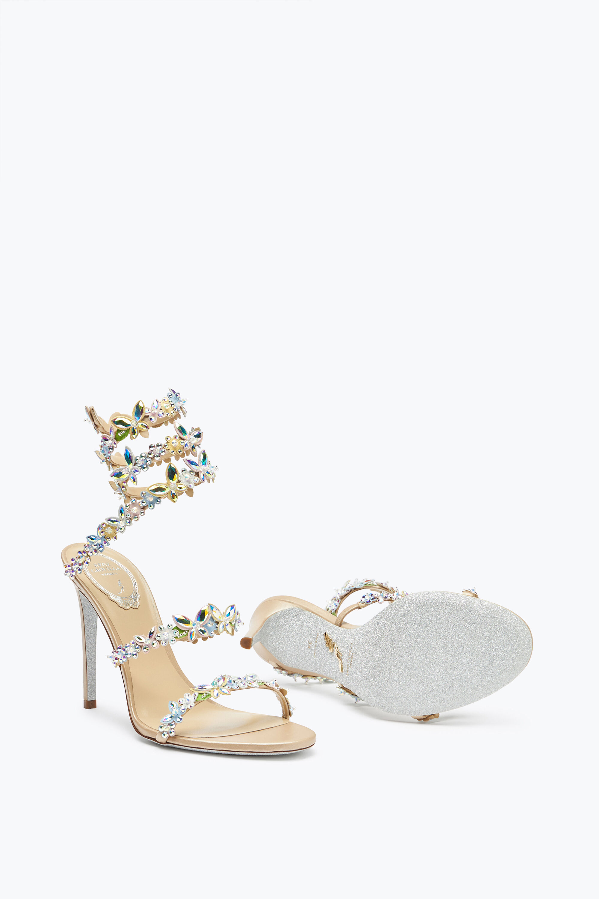 上質で快適 gems and crystals with sandals Jeweled | Caovilla® René 靴