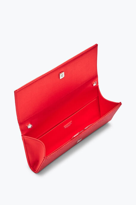 Zafira Red Clutch With All-Over Crystals Zafira Red Clutch With All-Over Crystals