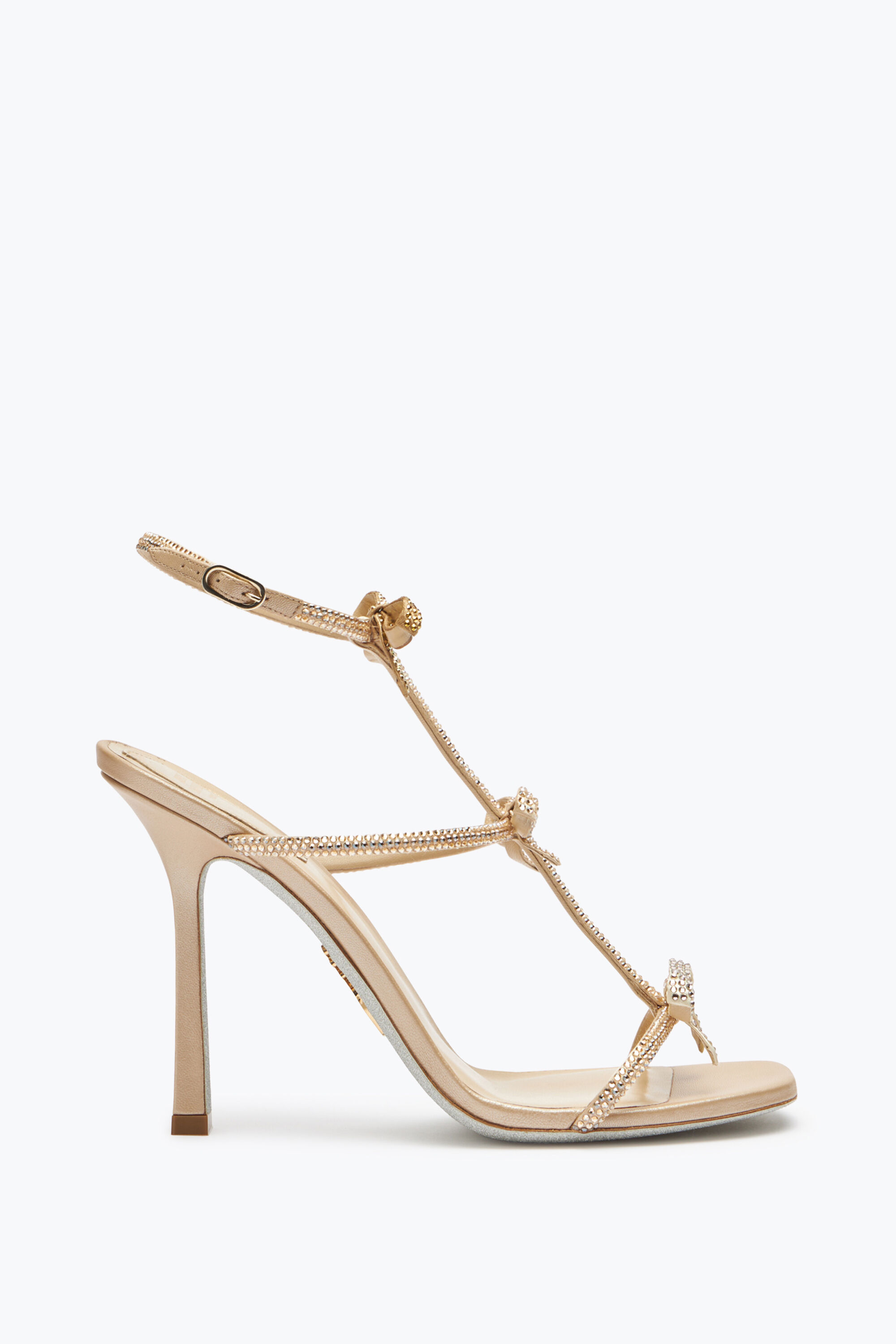 Jeweled Caterina Crystal Beige Sandal 105 | Rene Caovilla®