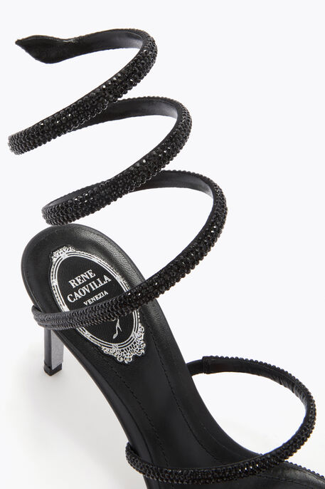 CLEO BLACK SANDAL 80