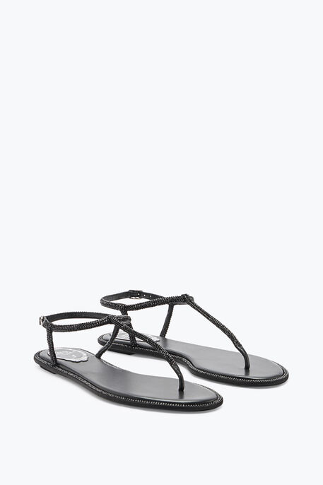 DIANA CRYSTAL BLACK SANDAL 10
