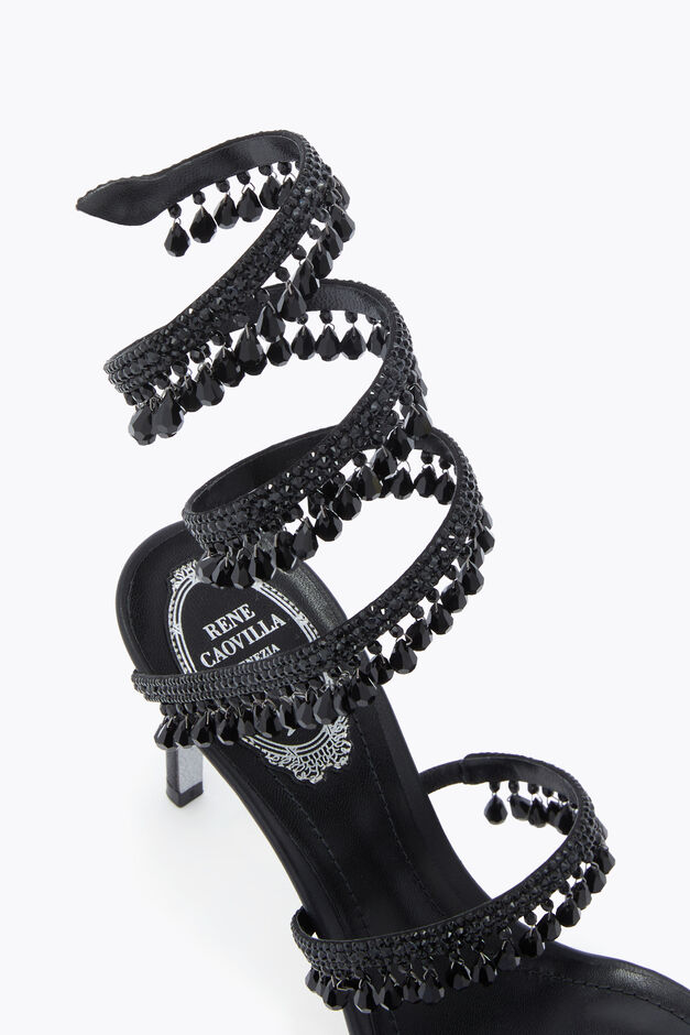 CHANDELIER BLACK SANDAL 80