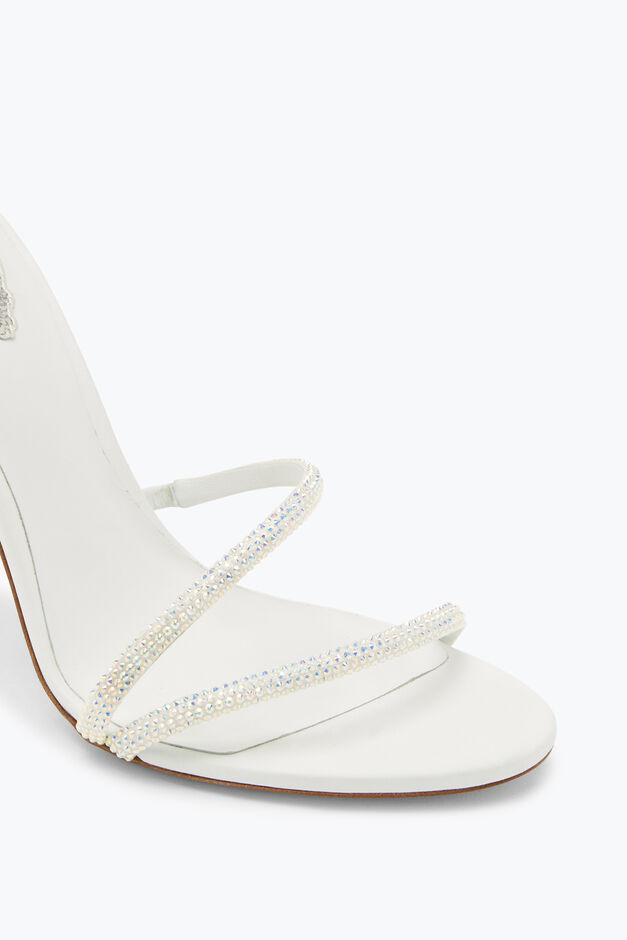 MARGOT SWAROVSKI WHITE SANDAL JEWEL