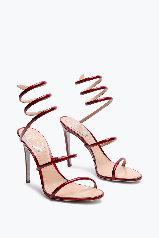 Cleo Metallic Red Sandal 105