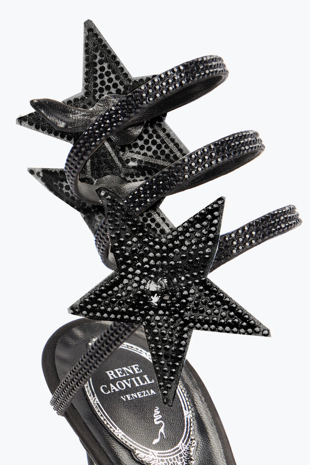 CLEO STAR BLACK SANDAL 105