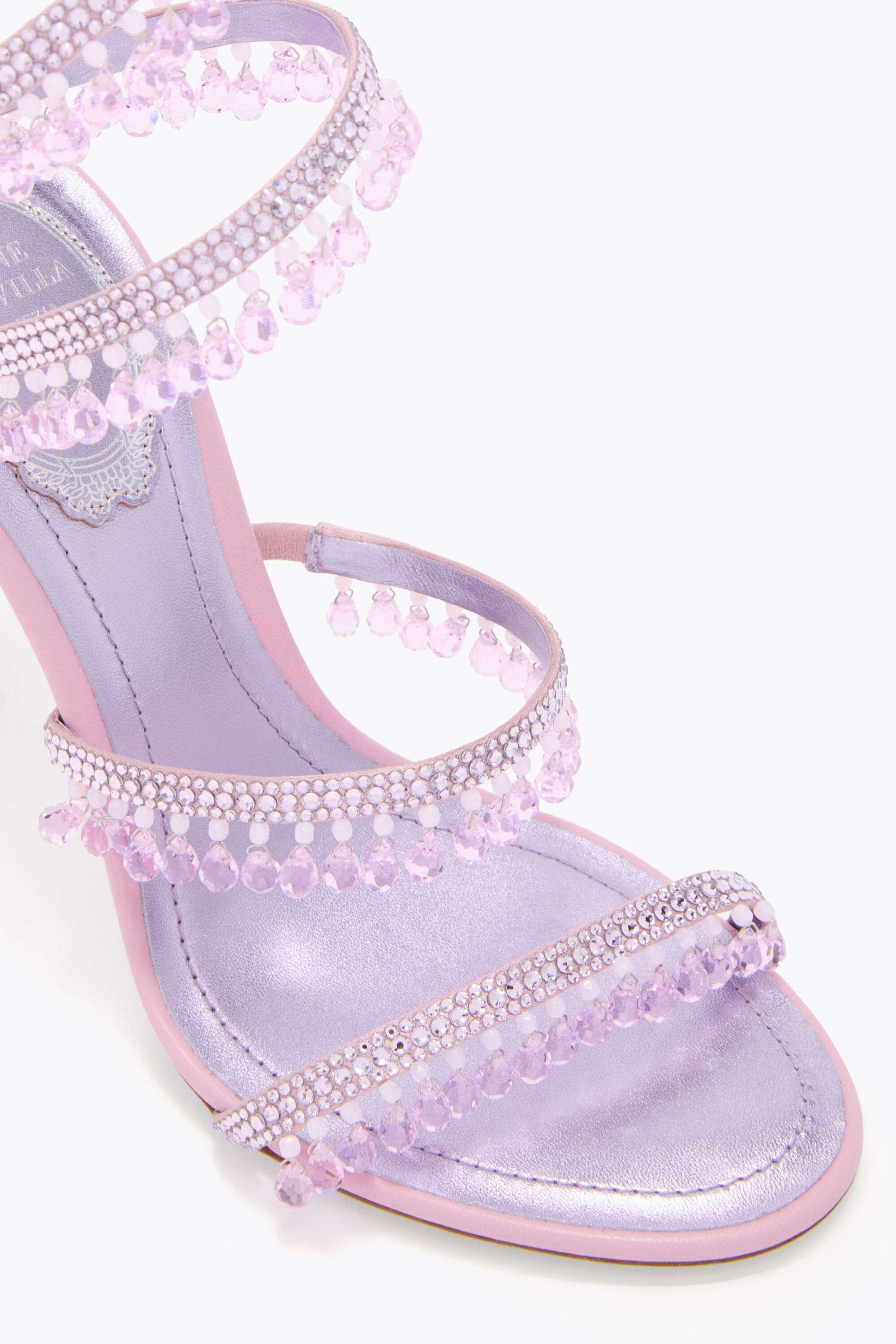 Jeweled sandals with crystals and gems | René Caovilla®