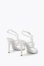 CLEO METALLIC IVORY SATIN/CRYSTAL STRASS SANDAL