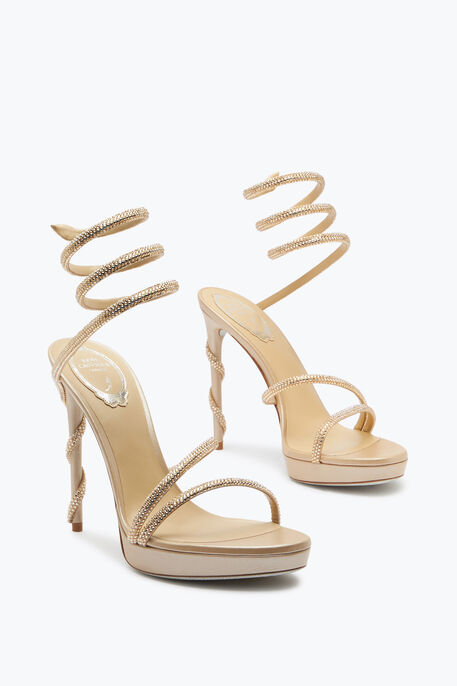 MARGOT CHAMPAGNE PLATFORM SANDAL 120 MARGOT CHAMPAGNE PLATFORM SANDAL 120
