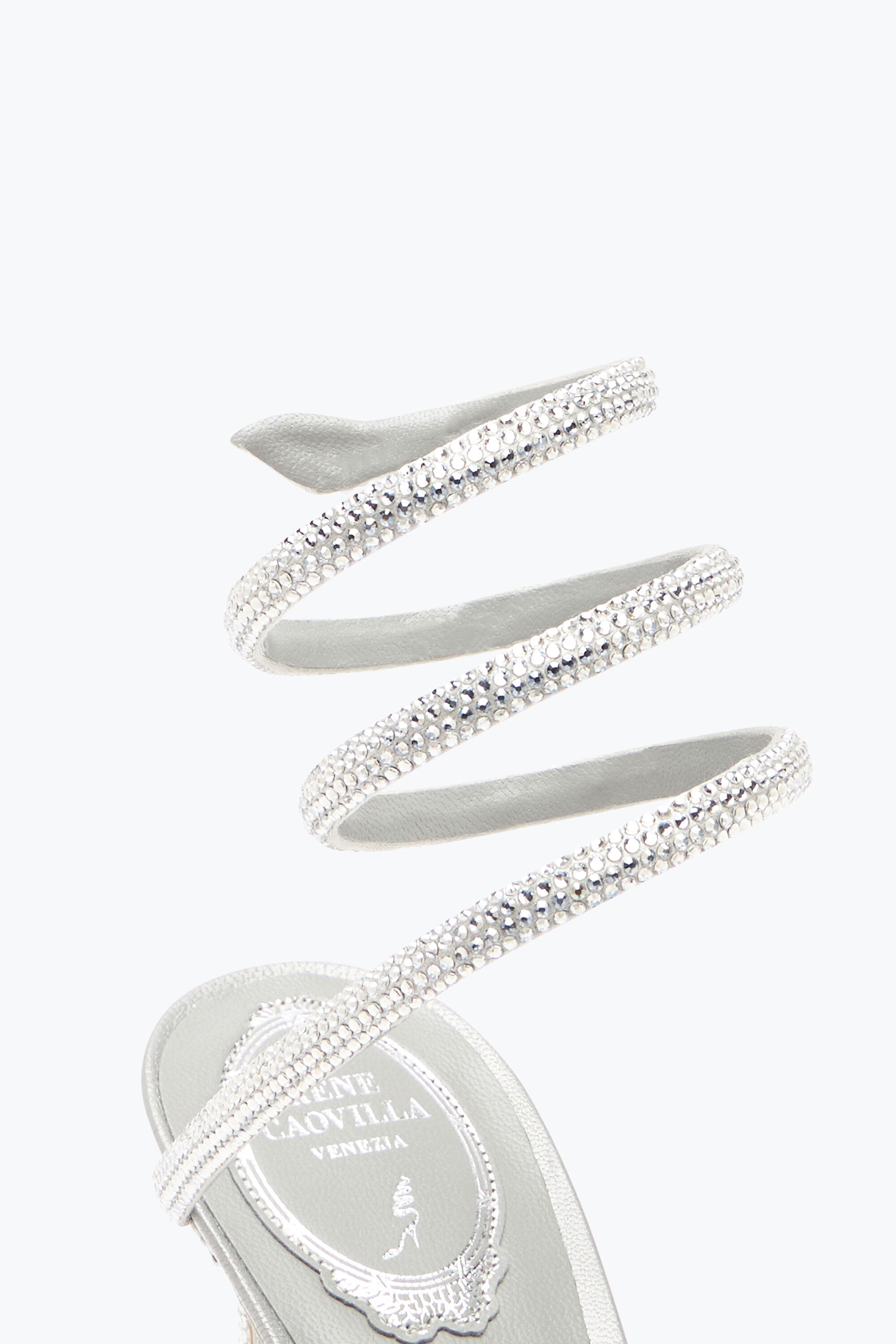 Jeweled Cleo Grey Pump 80 | Rene Caovilla®