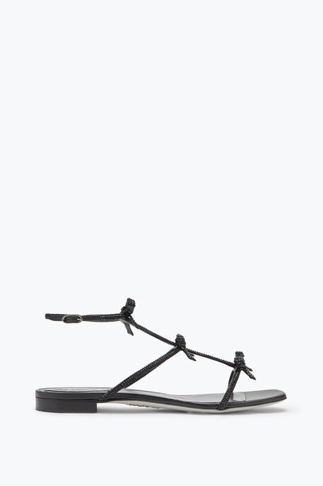 Caterina Black Flat Sandal 10 Caterina Black Flat Sandal 10