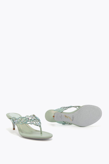 EDEN MINT GREEN THONG MULE 50