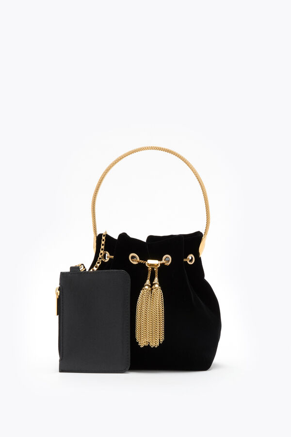 DEVA BLACK VELVET MINI BAG DEVA BLACK VELVET MINI BAG