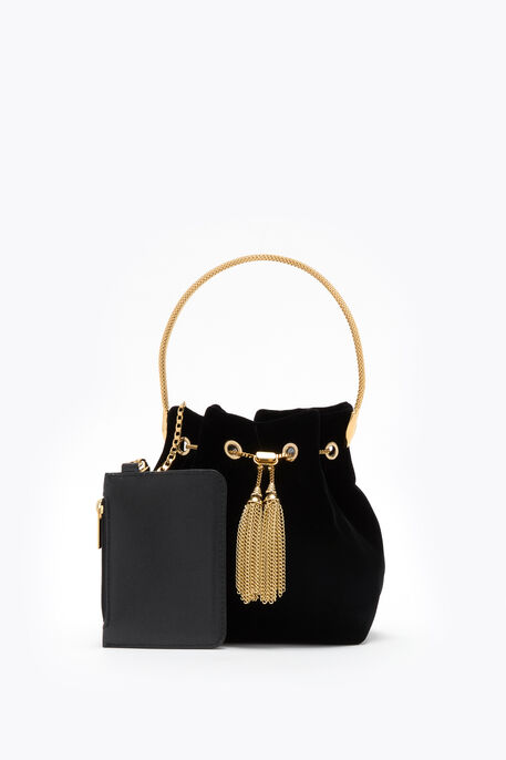 DEVA BLACK VELVET MINI BAG DEVA BLACK VELVET MINI BAG
