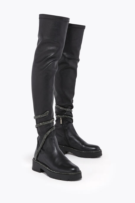 CLEO BLACK CUISSARD BOOT 50