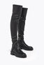 CLEO CUISSARD BLACK LAMB/JET HEMATITE STRASS BOOT