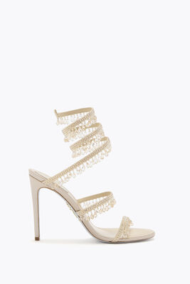 Jeweled CHANDELIER CHAMPAGNE SANDAL 105 | Rene Caovilla®
