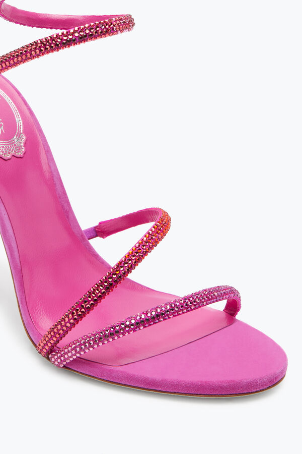 Margot Shocking Pink Sandal With Degrad&eacute; Crystals 105