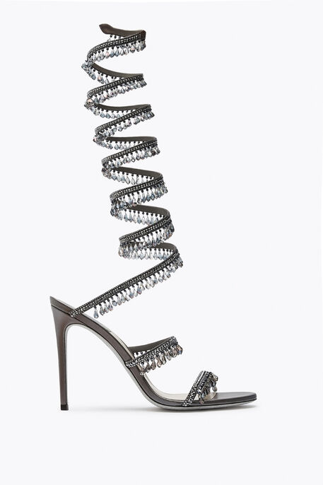 Chandelier Crystal Light Grey Sandal 105