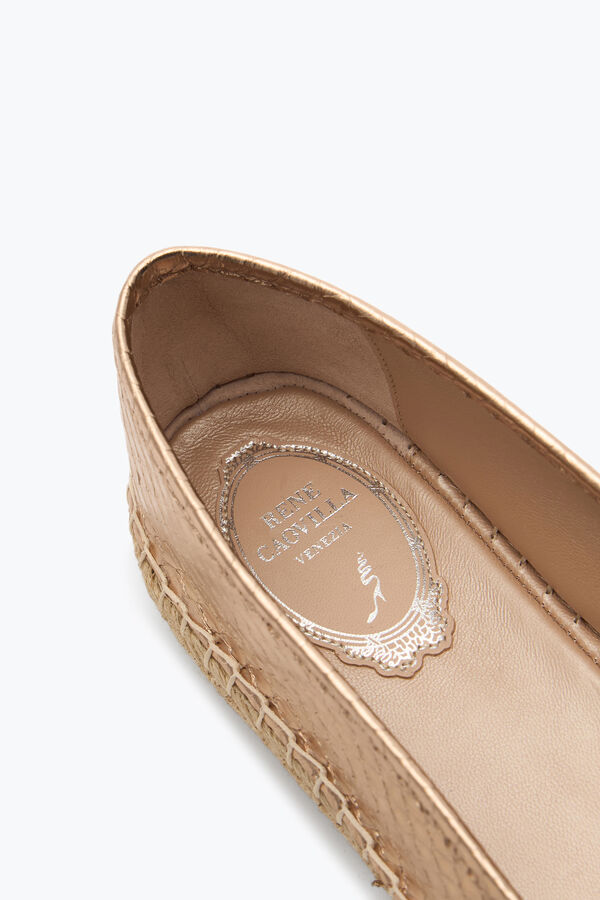 EDEN GOLD ESPADRILLES WITH CRYSTALS 10