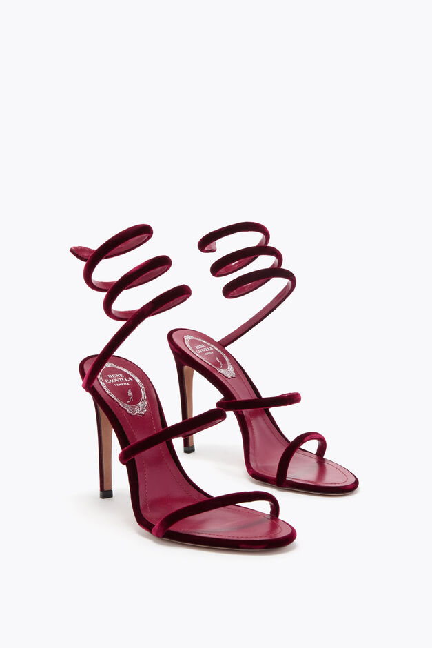 CLEO RUBY VELVET SANDAL 105