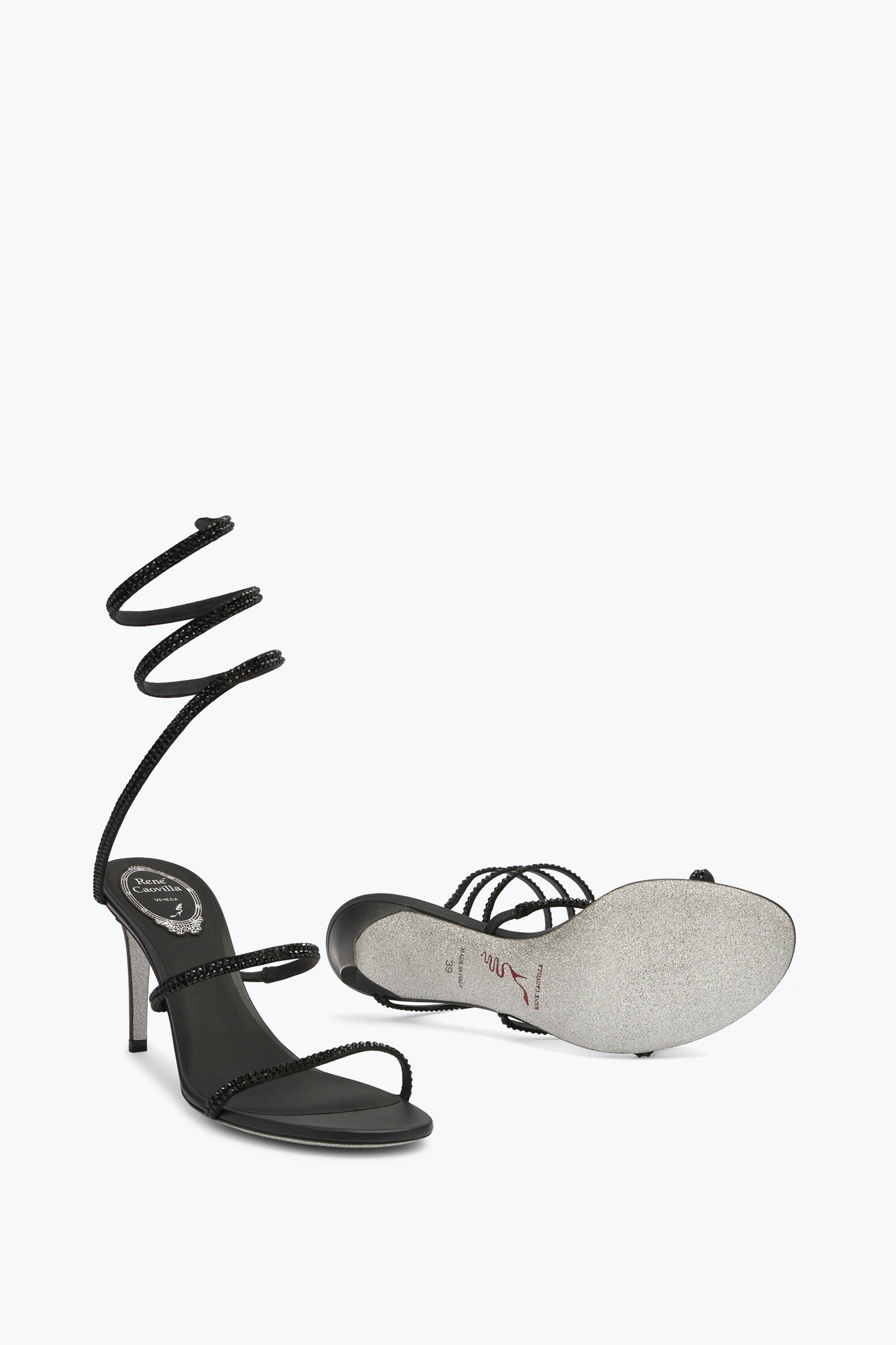 Twinkle black cleo sandals discount