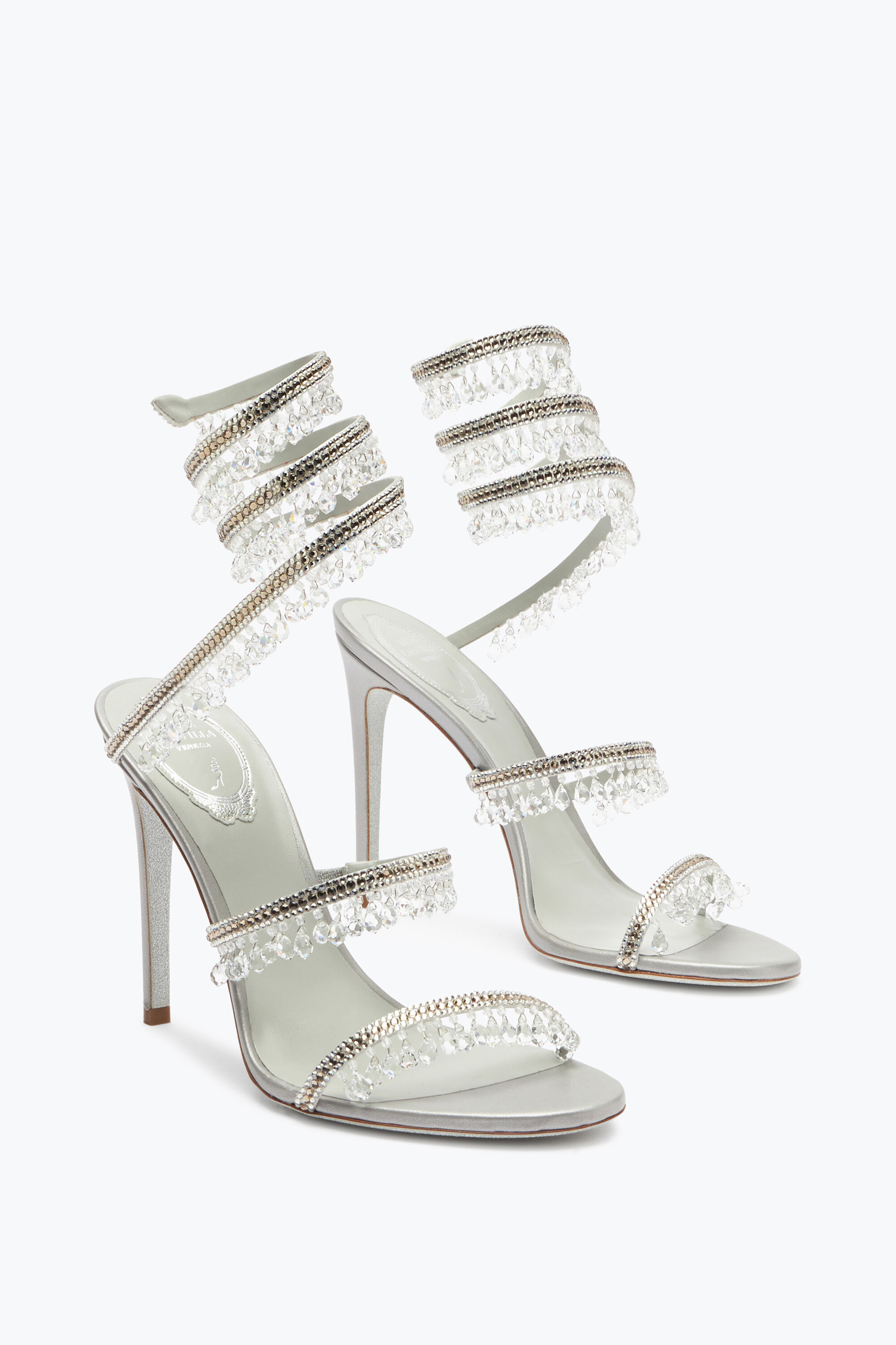 【SALE】 Rene crystals with sandals Chandelier: Caovilla® 靴